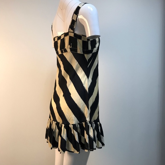 Twenty8twelve black and cream striped mini dress - Picture 5 of 6